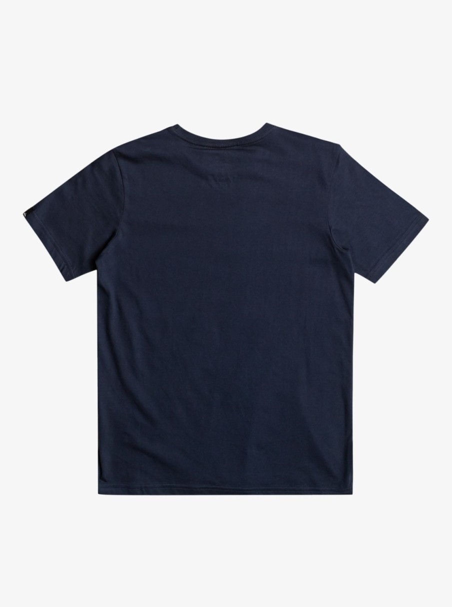 Nino Quiksilver Camisetas | Comp Logo - Camiseta Para Chicos Navy Blazer