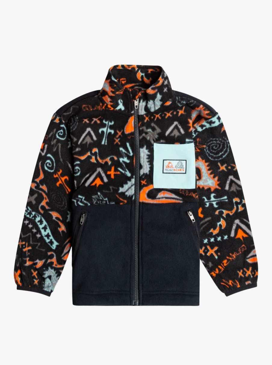 Nino Quiksilver Sudaderas | Next Gen - Polar Con Cremallera Para Chicos 8-16 Black Red Orange Next Gen 233