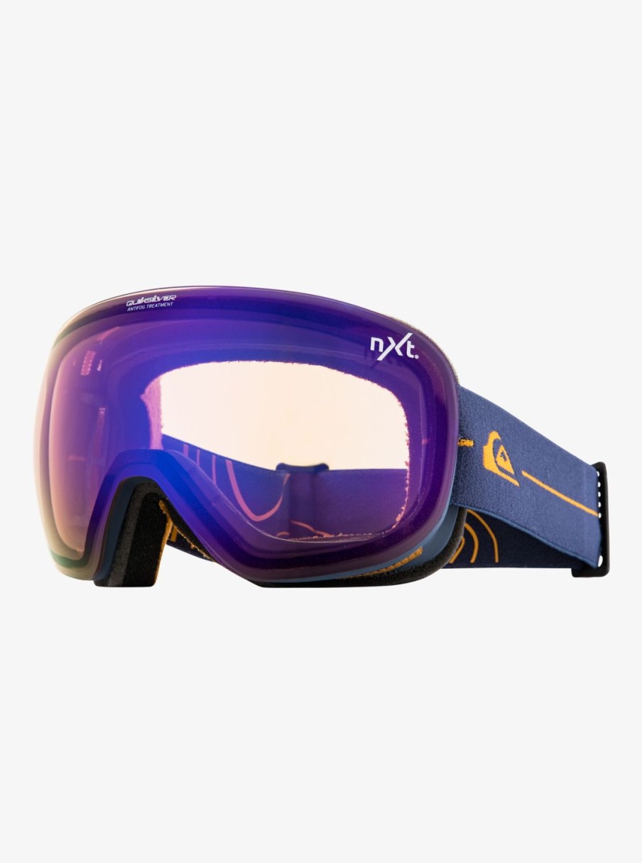 Hombre Quiksilver Accesorios | Qsr Nxt - Mascara Para Snowboard/Esqui Para Hombre Insigniablue/Nxt Mlv Blue S1S3