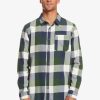 Hombre Quiksilver Camisas | Motherfly - Camisa De Manga Larga Para Hombre Naval Academy Motherfly