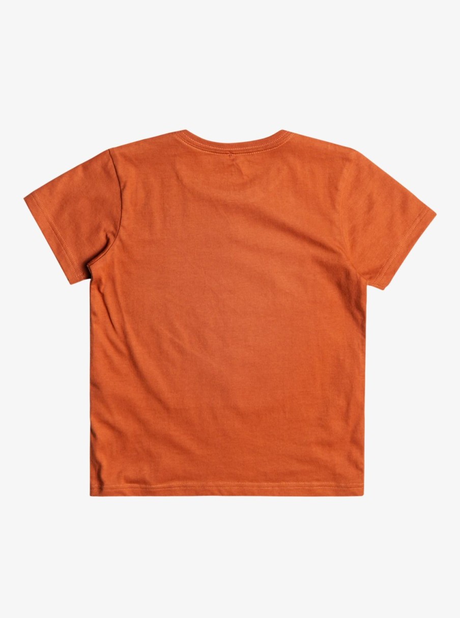 Nino Quiksilver Camisetas | Beach Vannin - Camiseta Para Chicos 8-16 Baked Clay