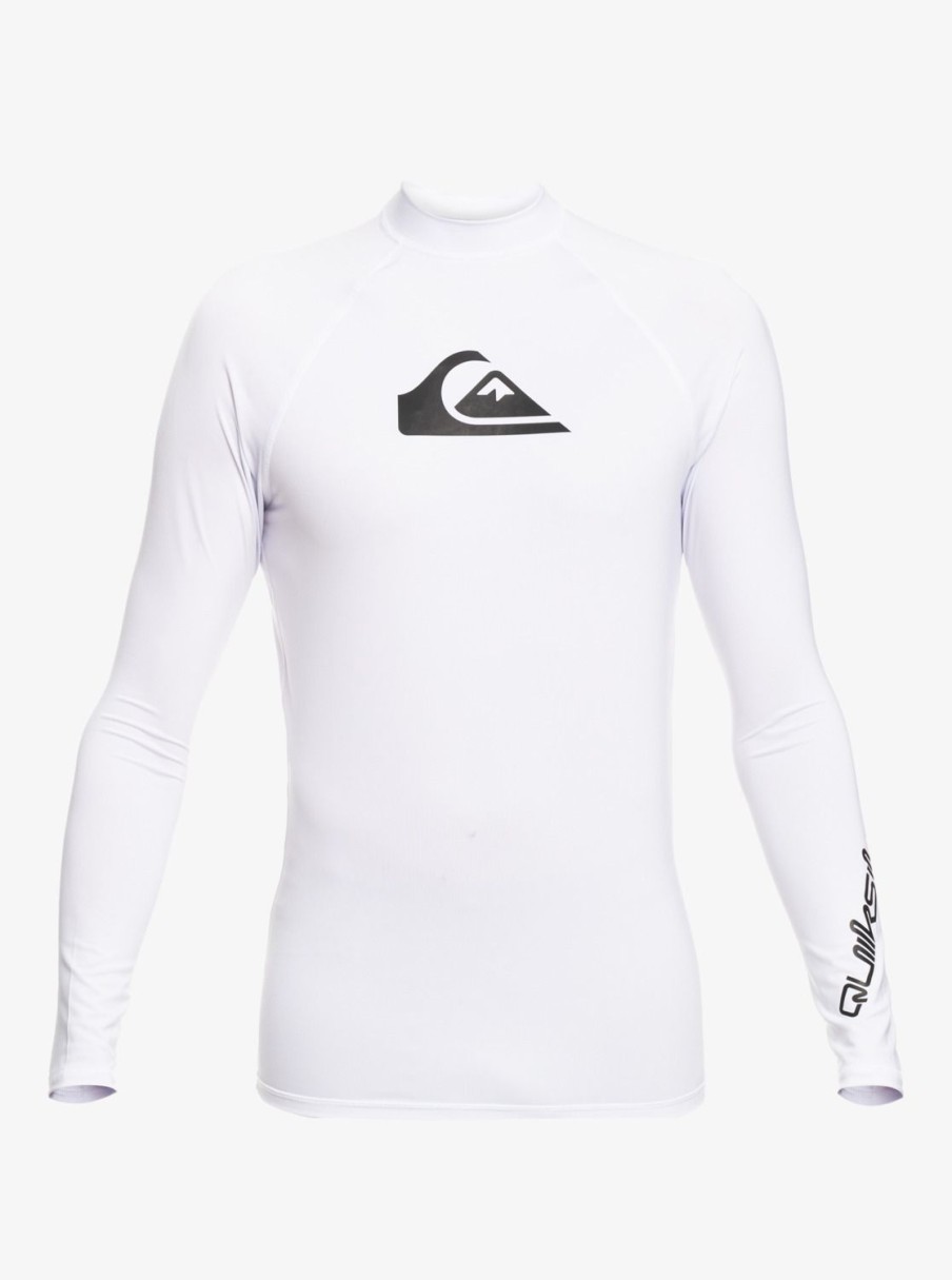 Hombre Quiksilver Lycras | All Time - Lycra De Manga Larga Upf 50 Para Hombre White