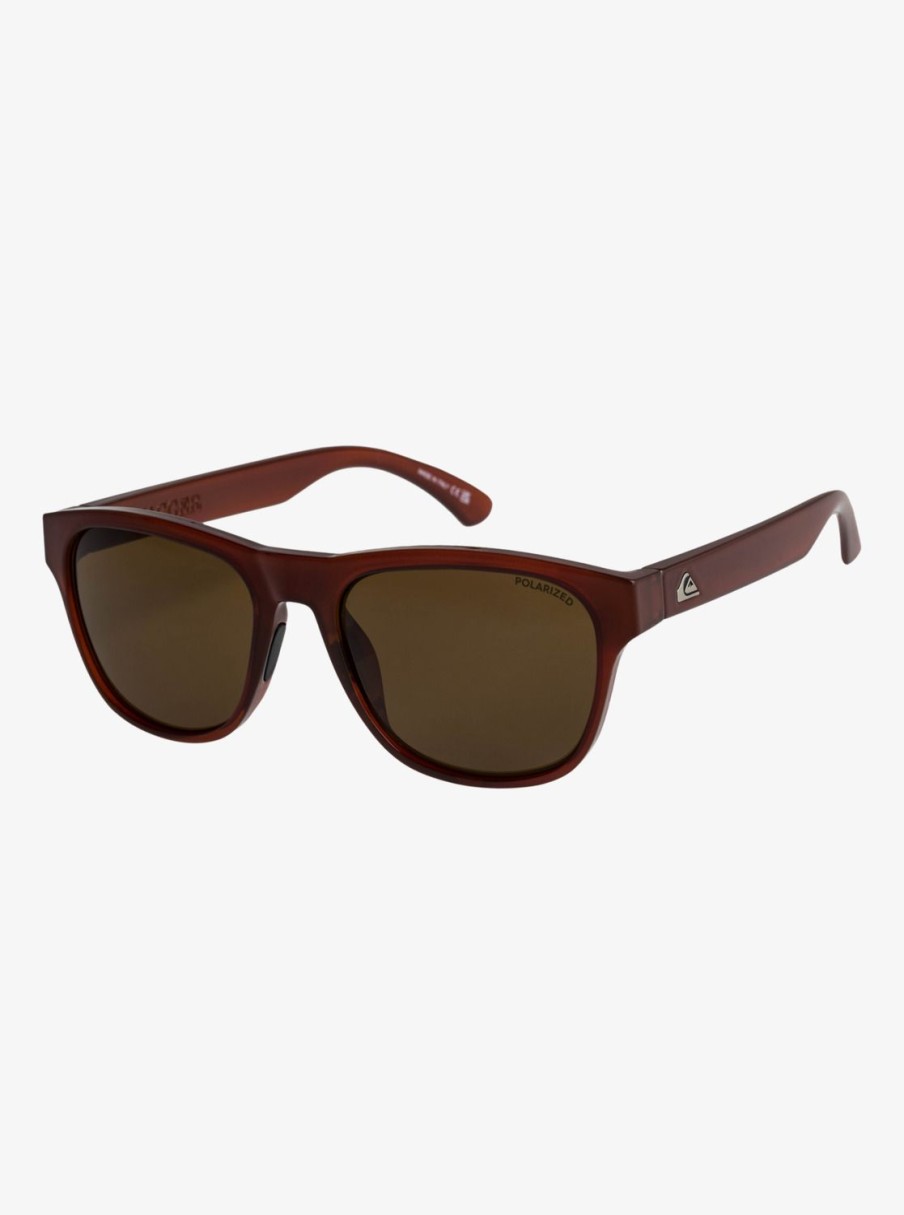 Hombre Quiksilver Gafas De Sol | Tagger Polarized - Gafas De Sol Para Hombre Stone/Brown Plz