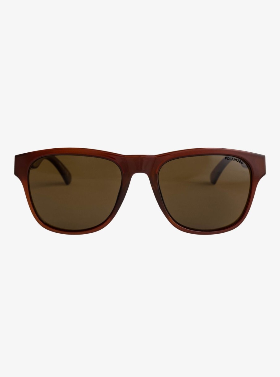 Hombre Quiksilver Gafas De Sol | Tagger Polarized - Gafas De Sol Para Hombre Stone/Brown Plz