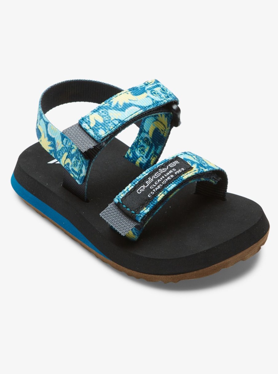 Nino Quiksilver Chanclas | Monkey Caged - Sandalias Para Bebes Blue/Blue/Yellow