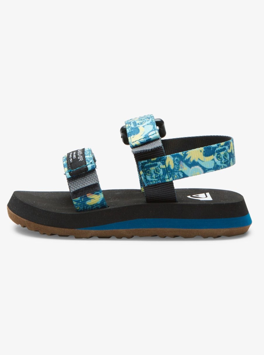 Nino Quiksilver Chanclas | Monkey Caged - Sandalias Para Bebes Blue/Blue/Yellow