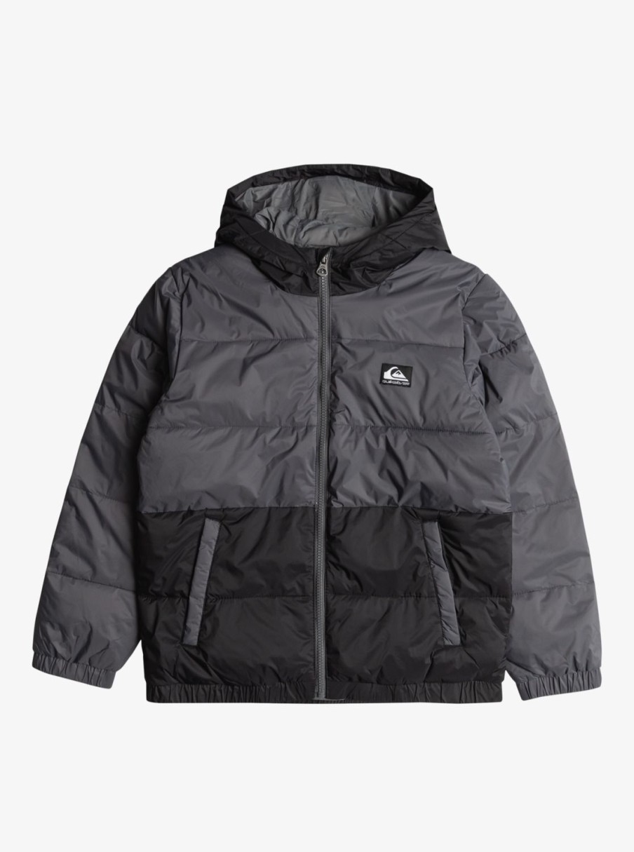 Nino Quiksilver Chaquetas & Abrigos | Wolfs Shoulders - Chaqueta Acolchada Para Chicos 8-16 Iron Gate