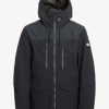 Hombre Quiksilver Chaquetas De Snow | Fairbanks - Chaqueta Tecnica Snow Para Hombre True Black