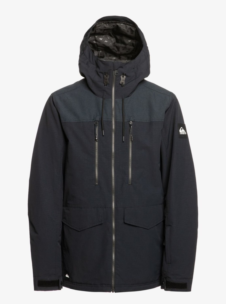 Hombre Quiksilver Chaquetas De Snow | Fairbanks - Chaqueta Tecnica Snow Para Hombre True Black