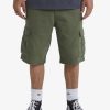 Hombre Quiksilver Pantalones Cortos | Crucial Battle - Short Cargo Para Hombre Four Leaf Clover