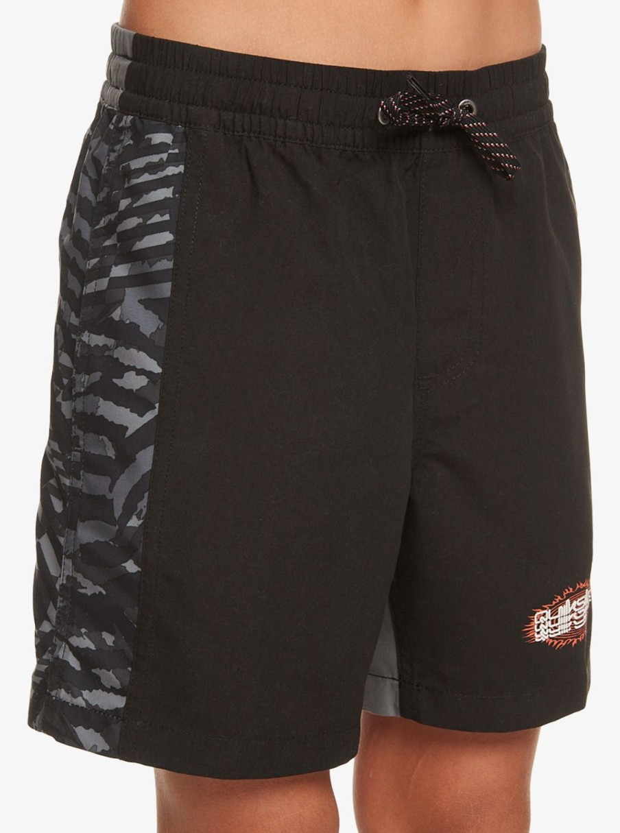 Nino Quiksilver Boardshorts | Radical Arch Volley 14" - Short De Natacion Para Chicos 8-16 Black