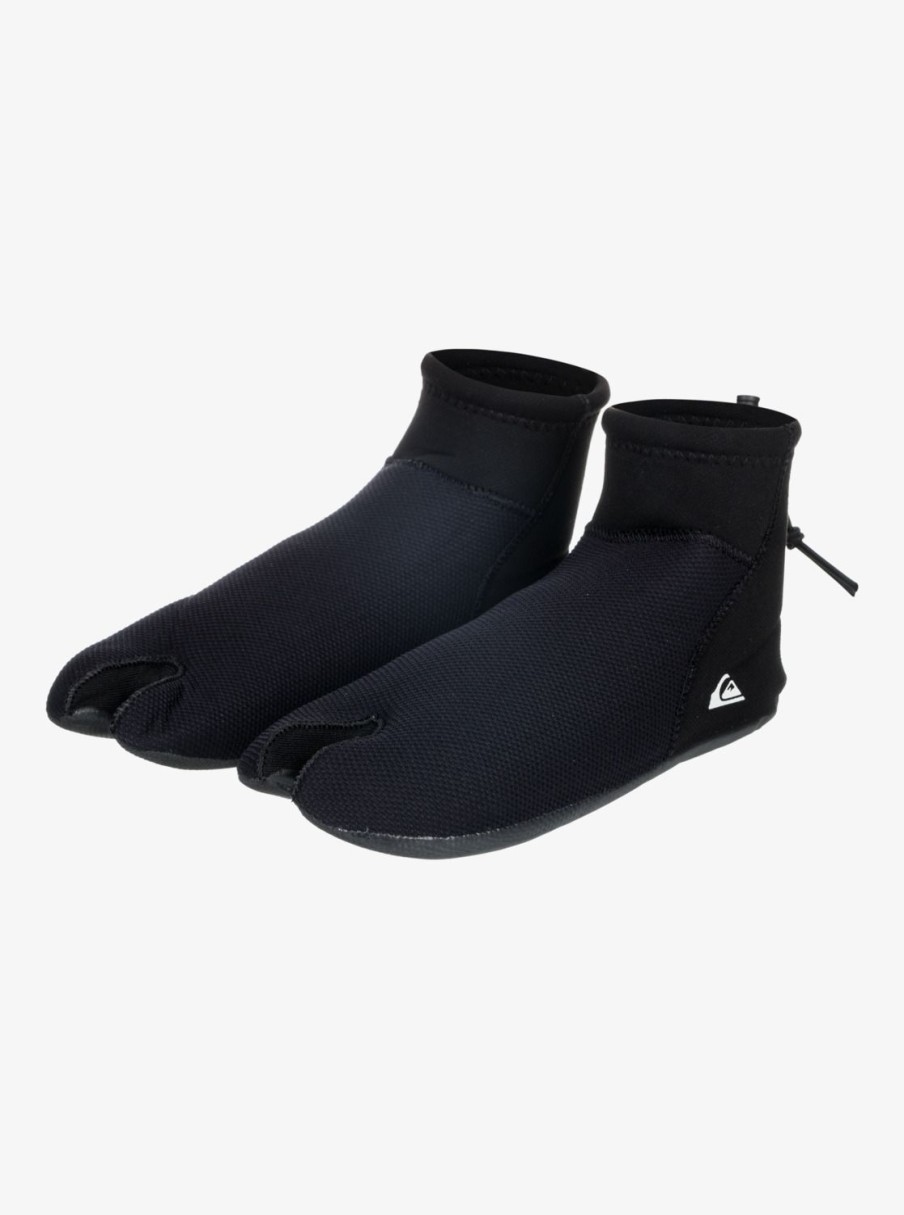 Hombre Quiksilver Trajes De Surf | 3Mm Highline - Escarpines De Neopreno Con Puntera Dividida Para Hombre Black