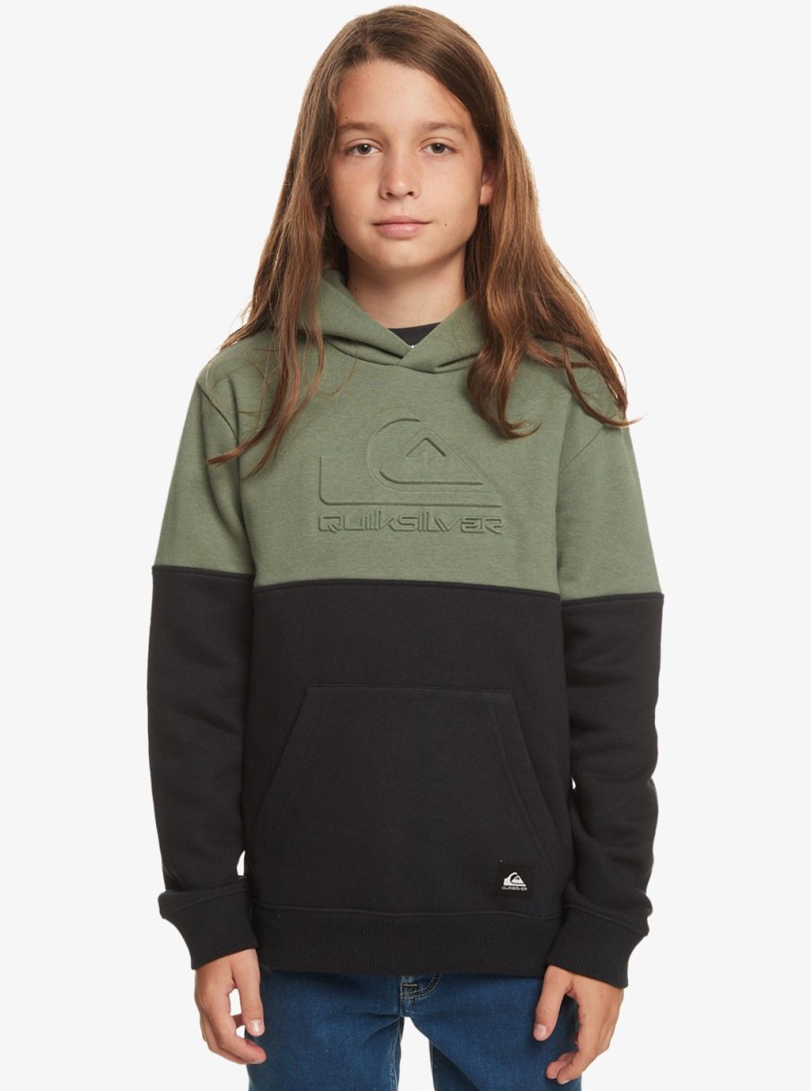 Nino Quiksilver Sudaderas | Emboss Hood - Sudadera Con Capucha Para Chicos 8-16 Laurel Wreath