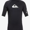 Nino Quiksilver Lycras | All Time - Licra De Manga Corta Upf 50 Para Chicos 8-16 Black