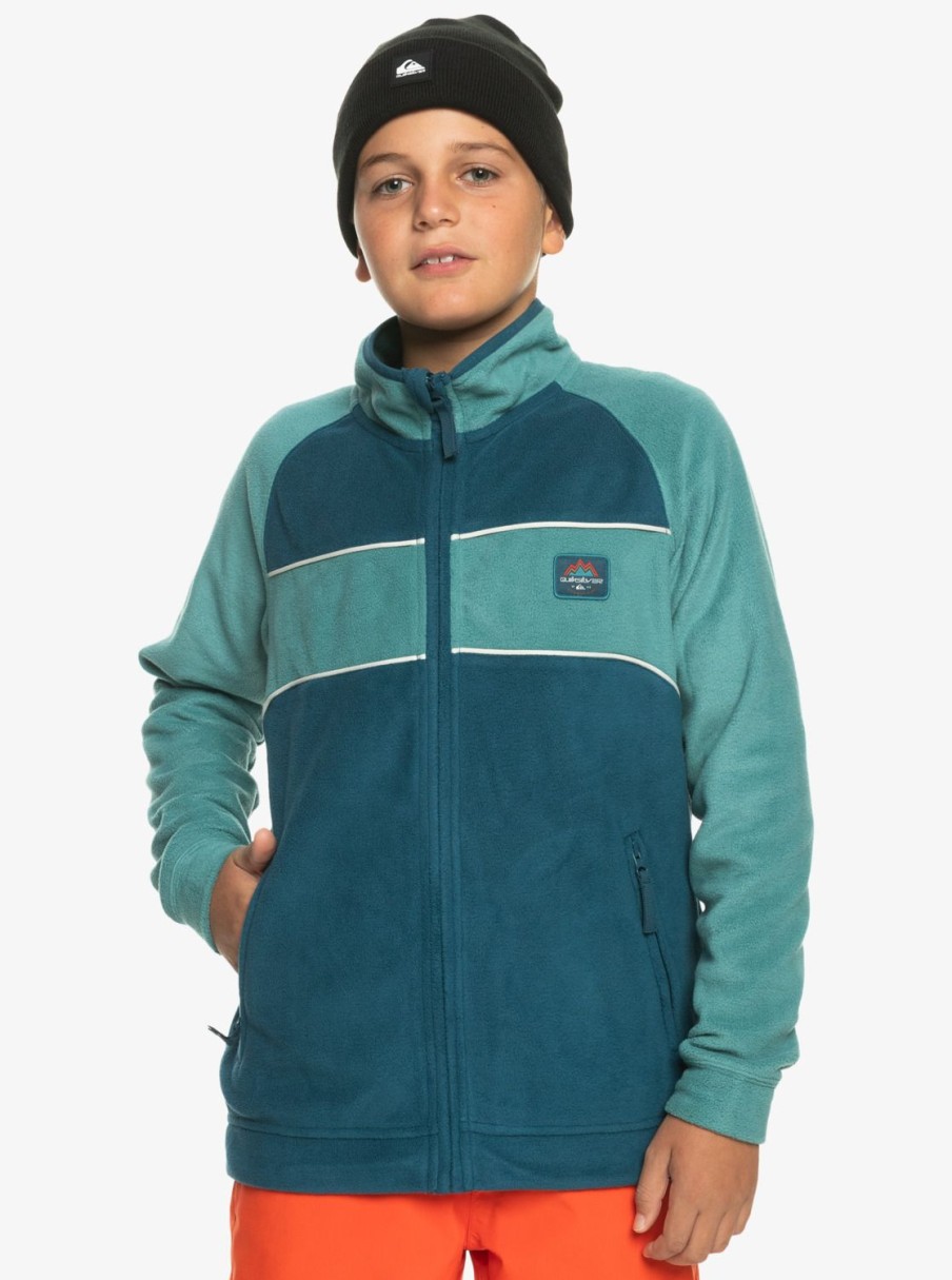 Nino Quiksilver Sudaderas | Powder Chaser - Chaqueta Polar Tecnica Para Chicos 8-16 Majolica Blue