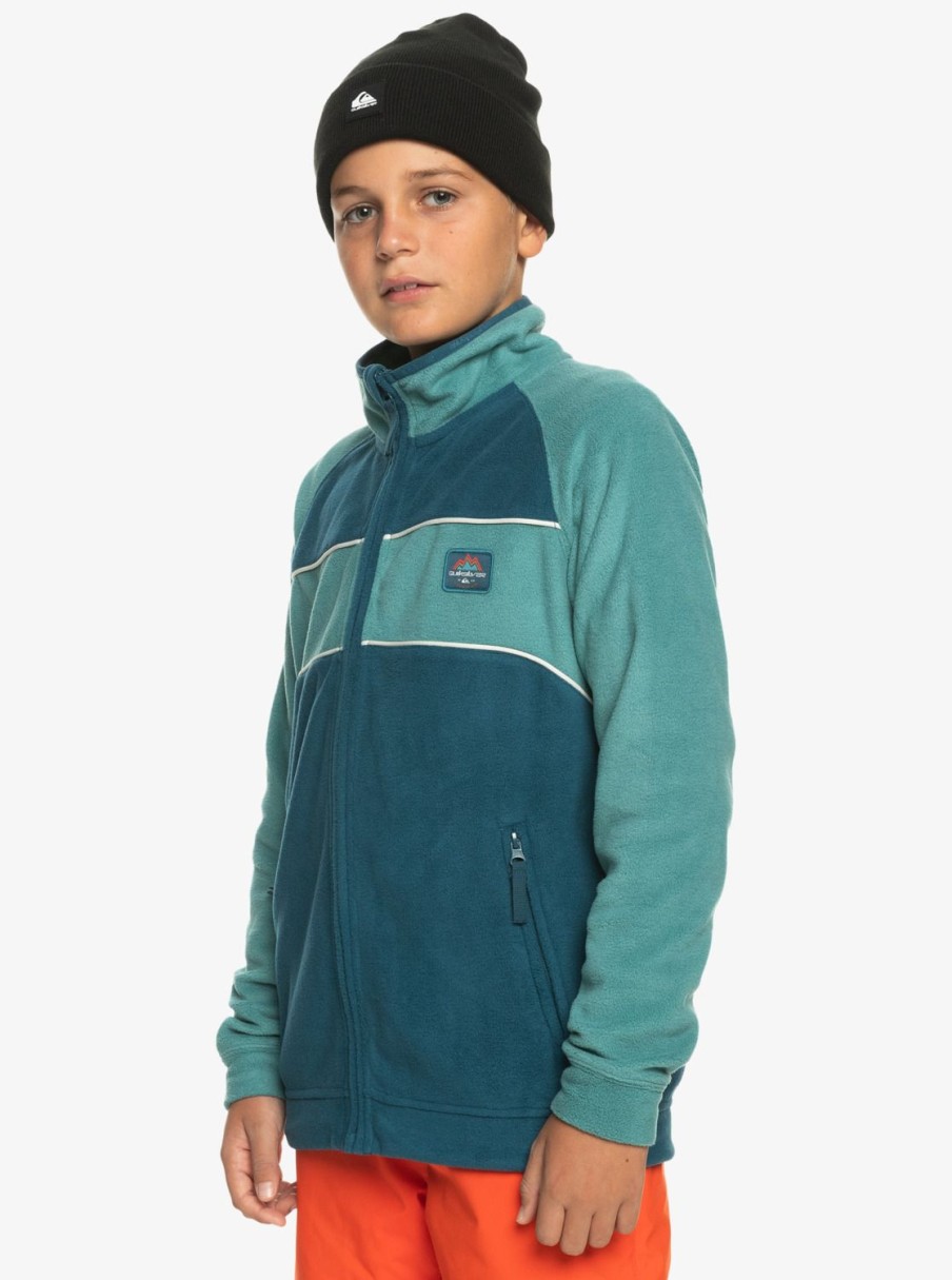 Nino Quiksilver Sudaderas | Powder Chaser - Chaqueta Polar Tecnica Para Chicos 8-16 Majolica Blue