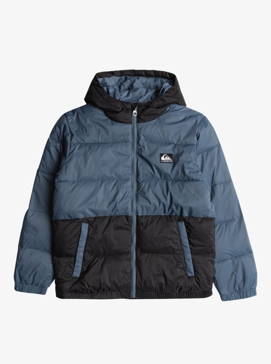 Nino Quiksilver Chaquetas & Abrigos | Wolfs Shoulders - Chaqueta Acolchada Para Chicos 8-16 Bering Sea