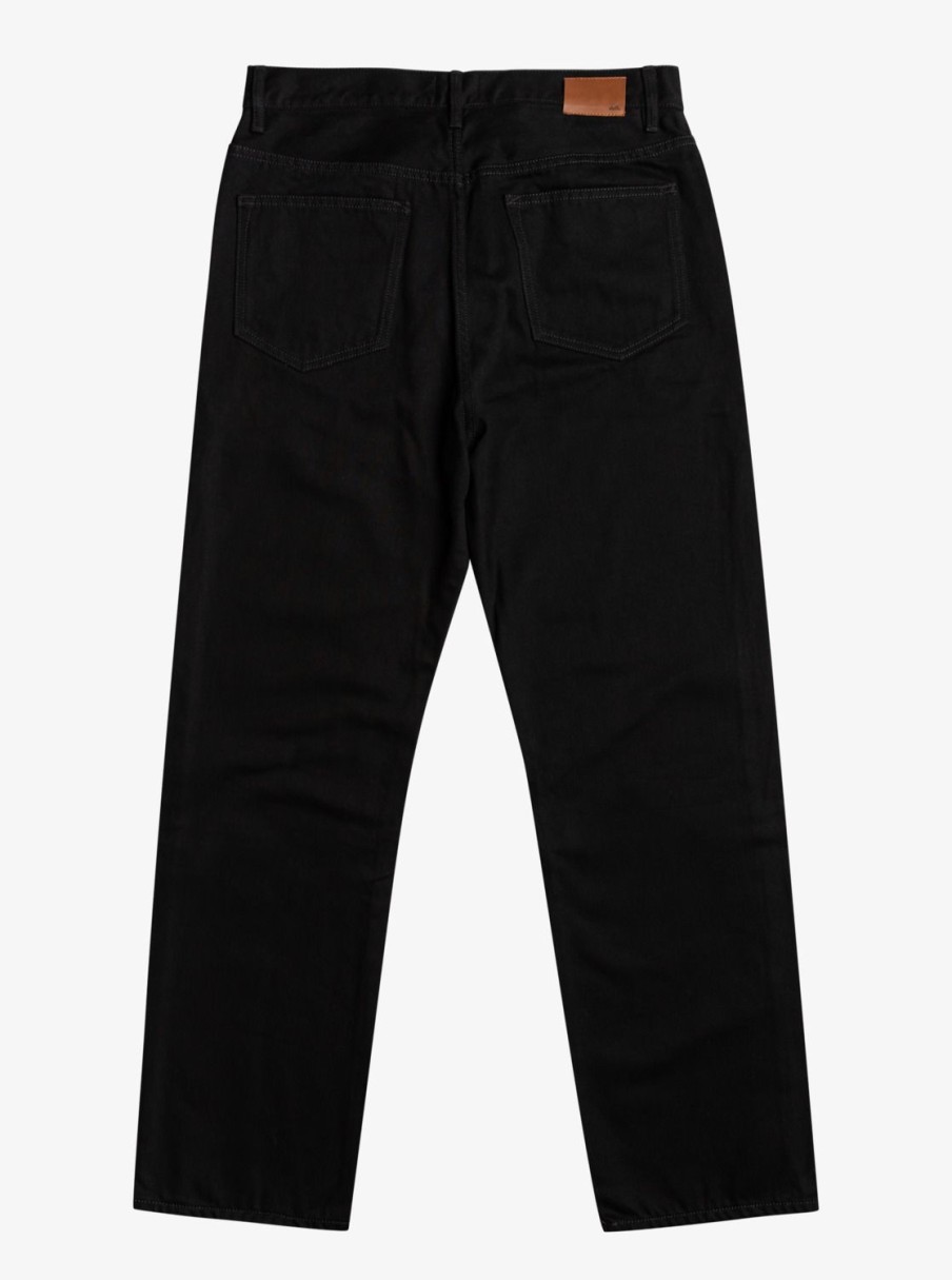 Hombre Quiksilver Pantalones | Baggy Vaquero Para Hombre Black Black