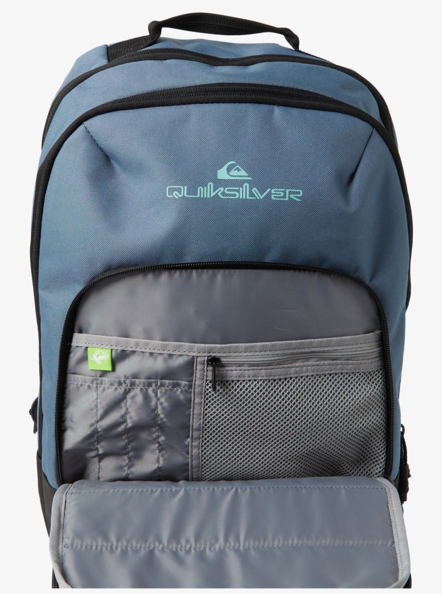 Hombre Quiksilver Bolsos & Mochilas | Burst 2.0 24L - Mochila Mediana Para Hombre Bering Sea Check Tie Dye 233