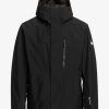 Hombre Quiksilver Chaquetas De Snow | Mission Gore-Tex® - Chaqueta Para Nieve Para Hombre True Black