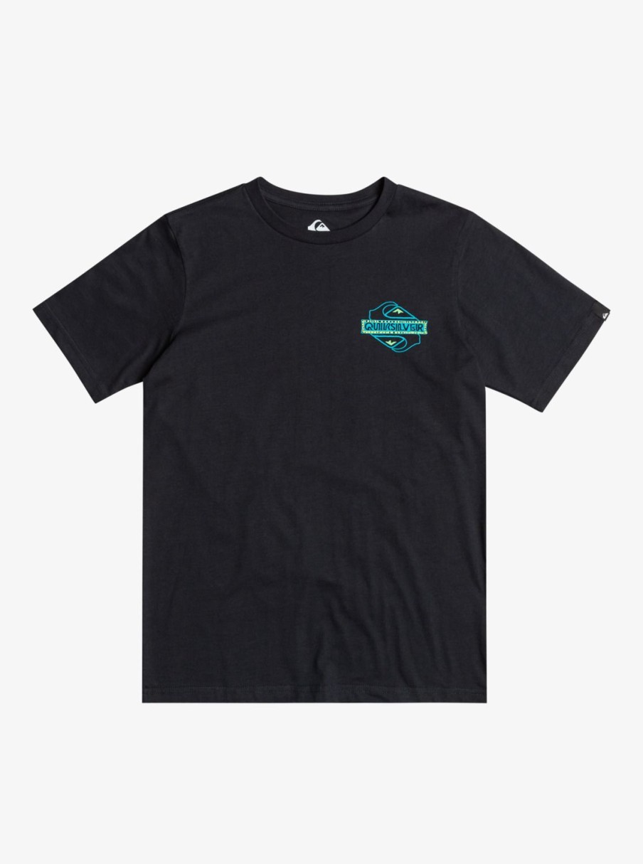 Nino Quiksilver Camisetas | Rising Water - Camiseta Para Chicos 8-16 Black