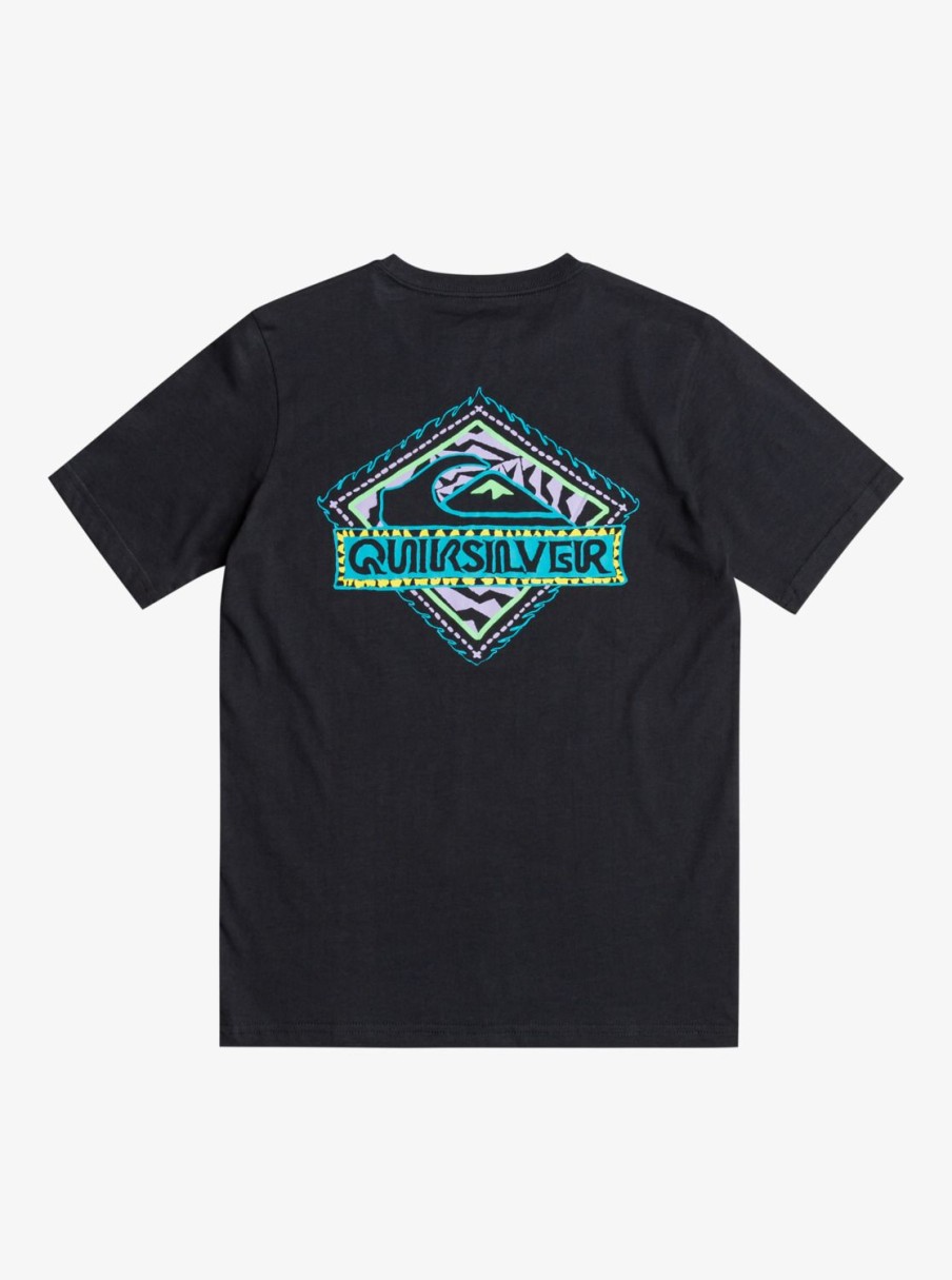 Nino Quiksilver Camisetas | Rising Water - Camiseta Para Chicos 8-16 Black