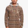 Hombre Quiksilver Sudaderas & Jerseis | Super Swell - Sudadera Con Capucha Y Cremallera Para Hombre Major Brown Super Swell Plaid