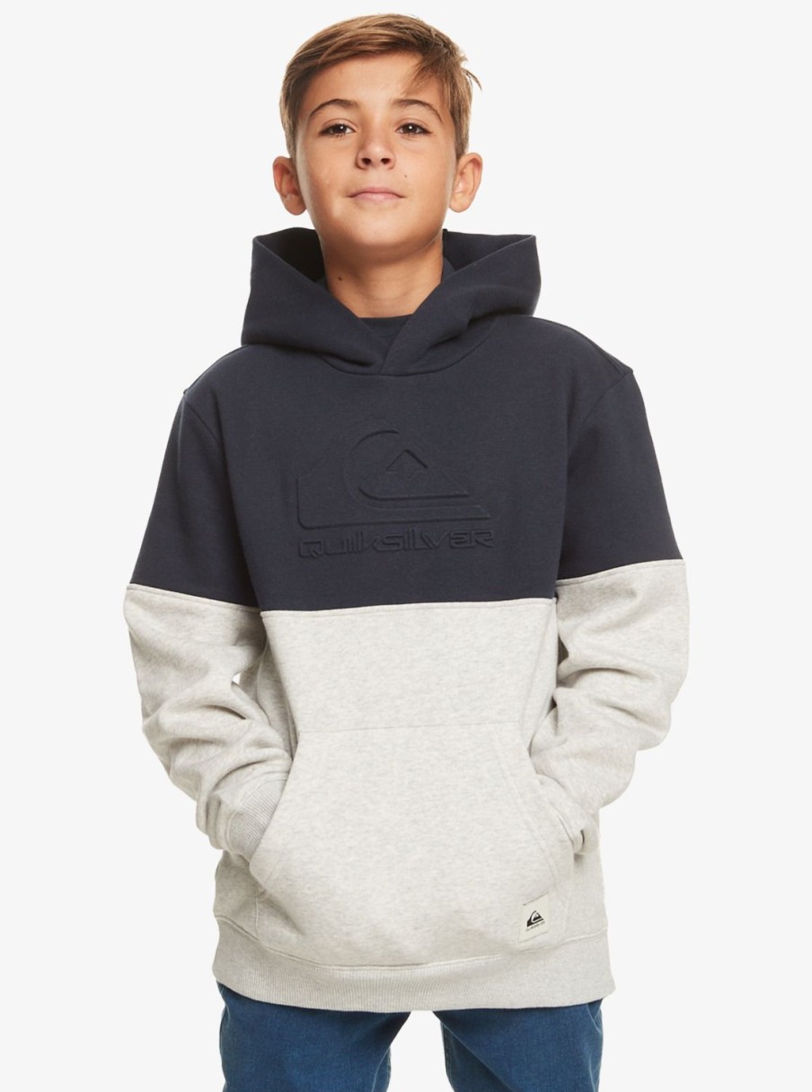 Nino Quiksilver Sudaderas | Emboss Hood - Sudadera Con Capucha Para Chicos 8-16 Navy Blazer