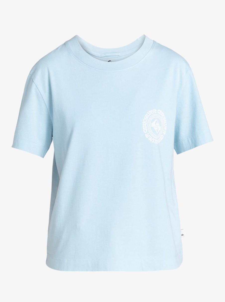 Mujer Quiksilver | Uni - Camiseta Crop Para Mujer Clear Sky