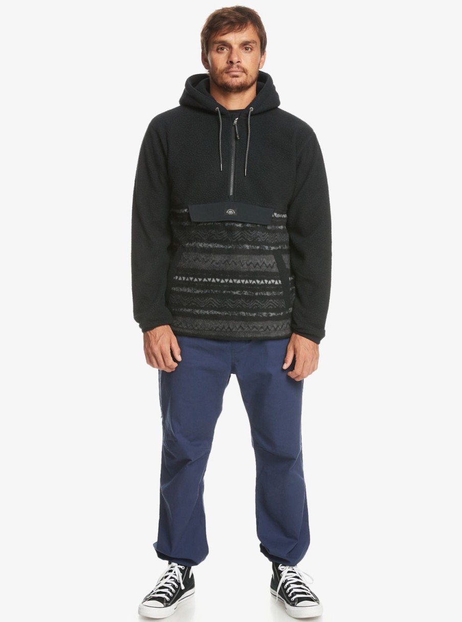 Hombre Quiksilver Sudaderas & Jerseis | Clean Coasts - Sudadera Con Capucha Y Cremallera Para Hombre Black