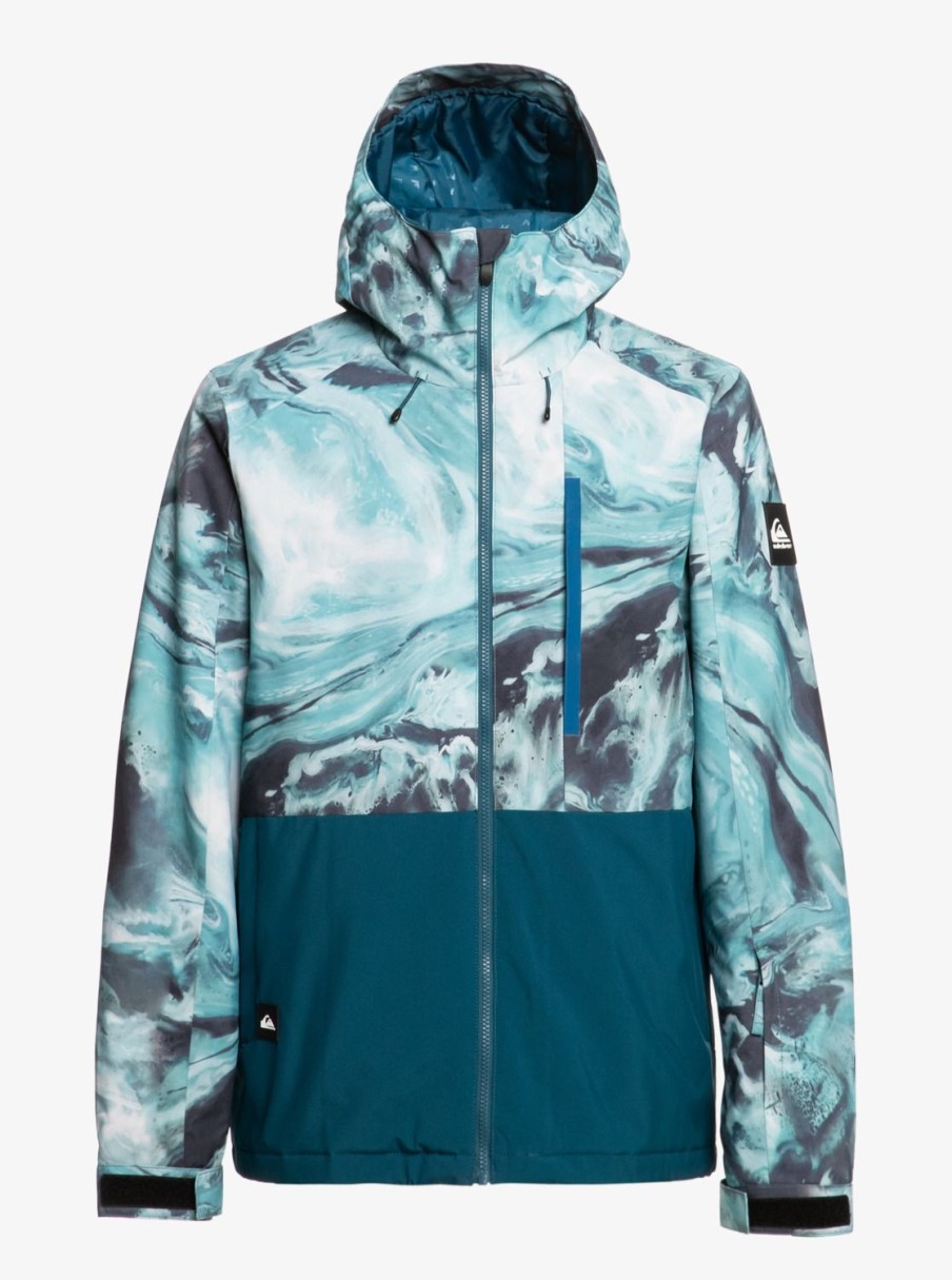 Hombre Quiksilver Chaquetas De Snow | Mission - Chaqueta Tecnica Snow Para Hombre Resin Tint Majolica Blue