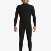 Hombre Quiksilver Trajes De Surf | 4/3Mm Highline - Traje De Surf Con Cremallera En El Pecho Para Hombre Black