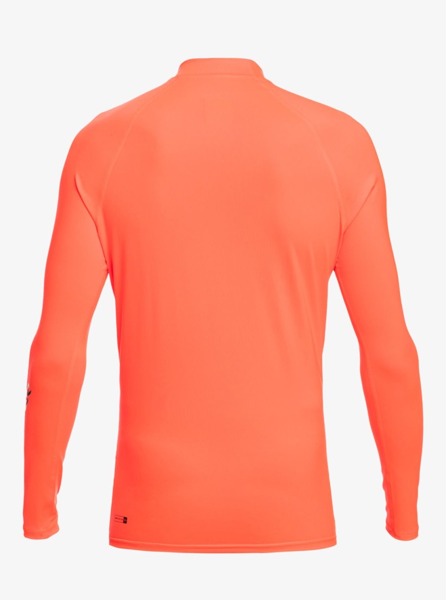 Hombre Quiksilver Lycras | All Time - Lycra De Manga Larga Upf 50 Para Hombre Fiery Coral