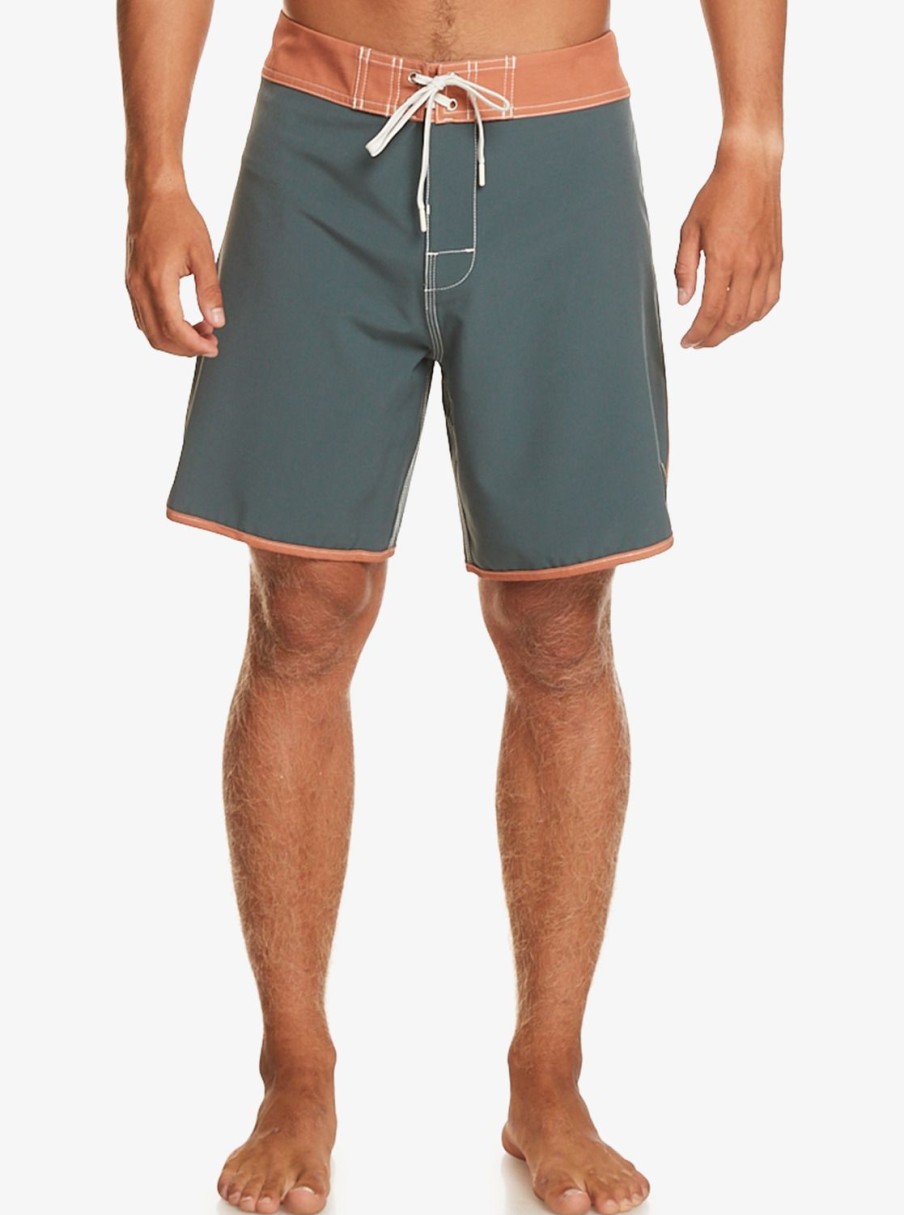 Hombre Quiksilver Boardshorts | Original Scallop 18" - Boardshorts Para Hombre Dark Slate