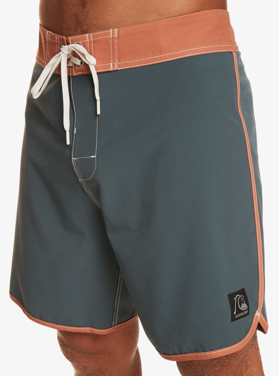 Hombre Quiksilver Boardshorts | Original Scallop 18" - Boardshorts Para Hombre Dark Slate