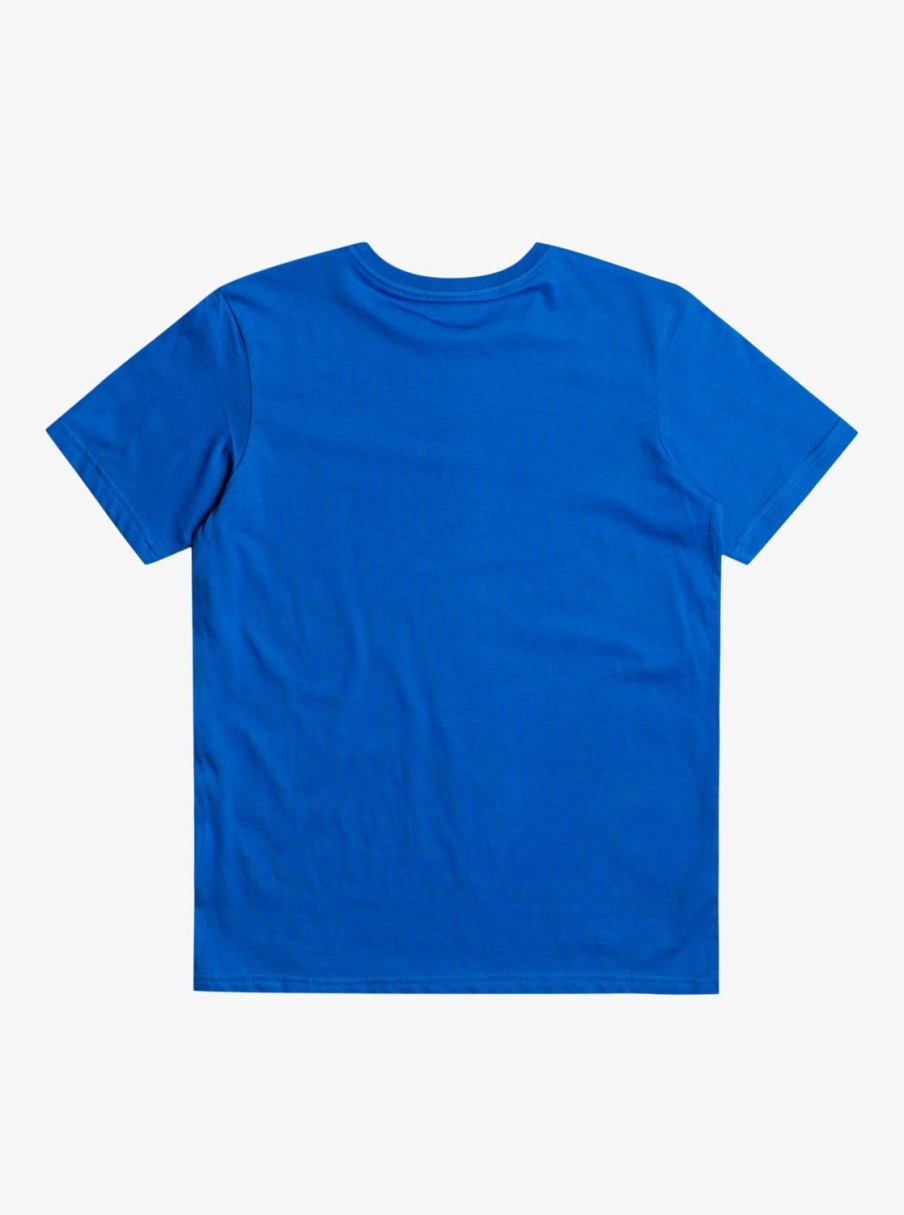 Nino Quiksilver Camisetas | Comp Logo - Camiseta Para Chicos Azure Blue