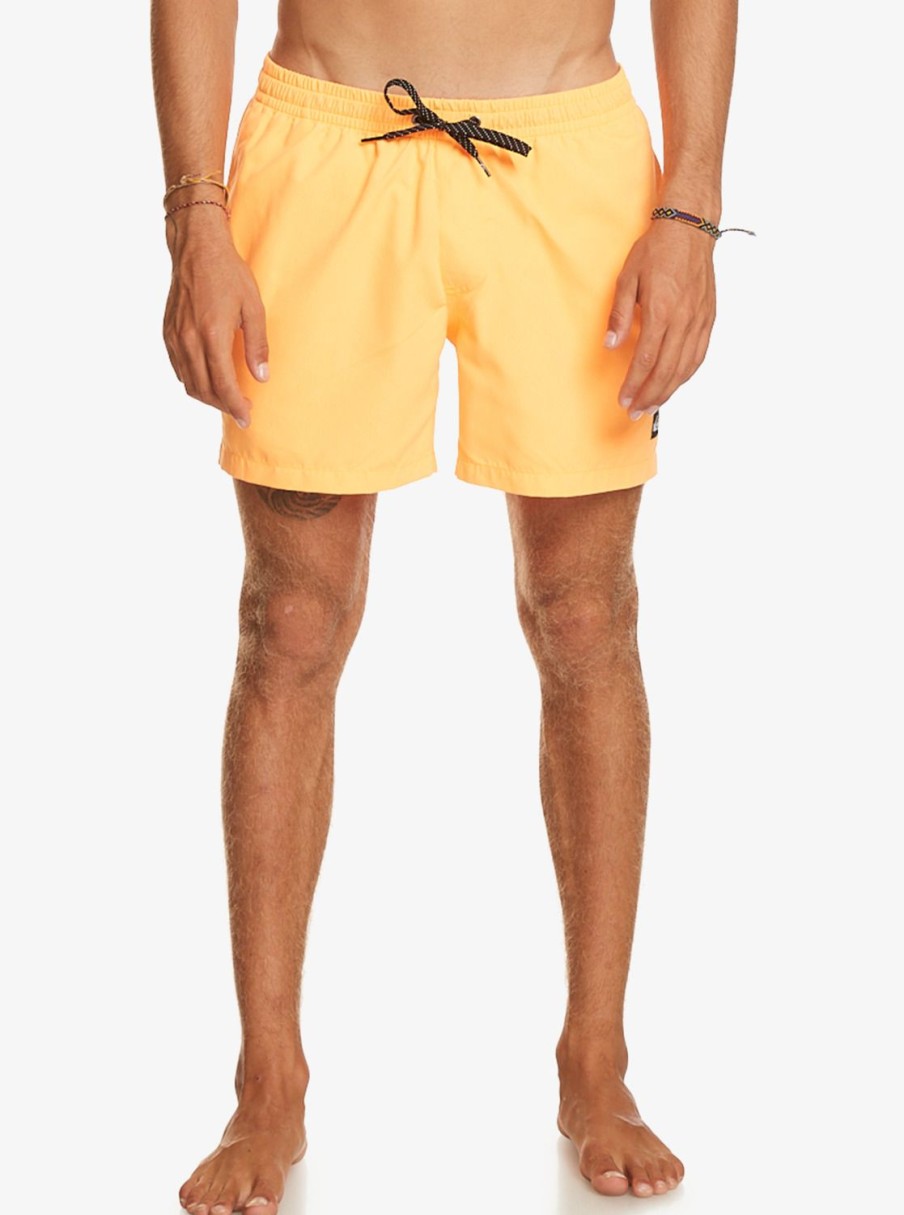 Hombre Quiksilver Trajes De Bano | Everyday 15" - Short De Natacion Para Hombre Orange Pop