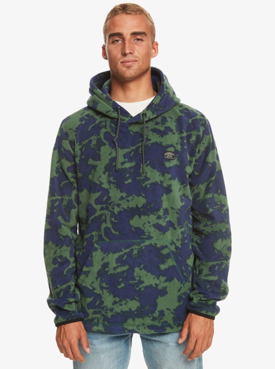 Hombre Quiksilver Sudaderas & Jerseis | Essentials - Polar Con Capucha Para Hombre Greener Pasture Storm Riders