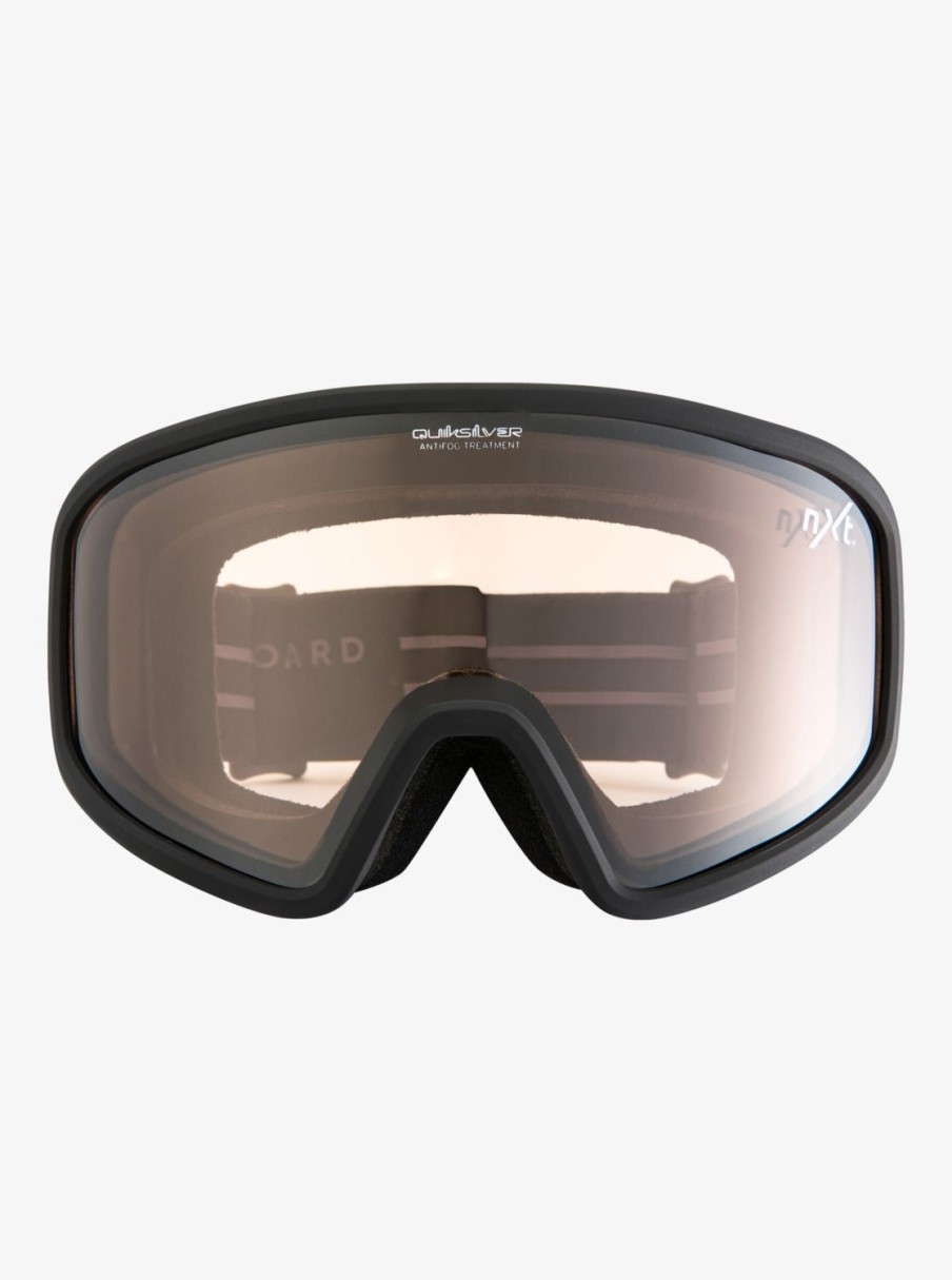 Hombre Quiksilver Accesorios | Browdy Austin Sweetin - Mascara Para Snowboard/Esqui Para Hombre Black/Clux Ml Silver S3