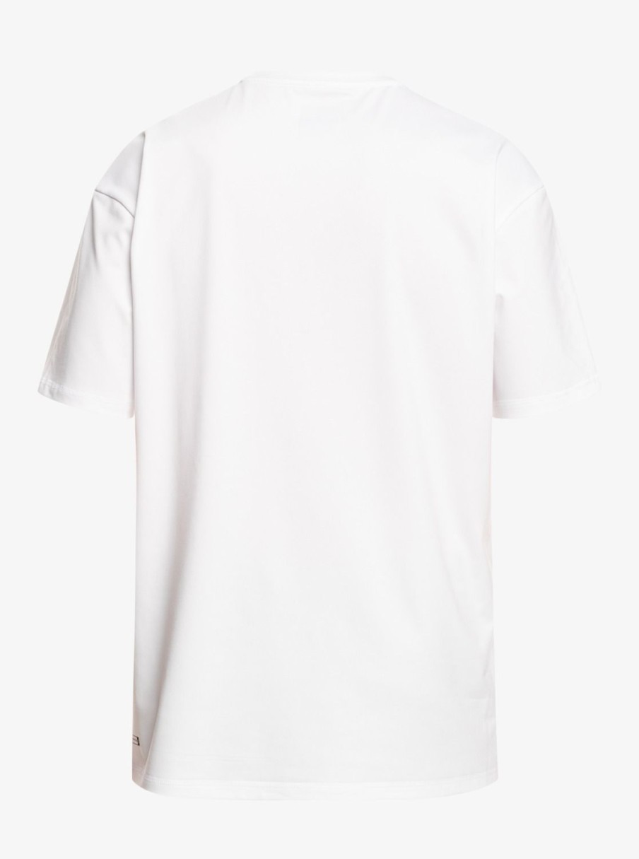 Hombre Quiksilver Lycras | Solid Streak - Camiseta Surf De Manga Corta Upf 50 Para Hombre White