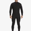 Hombre Quiksilver Trajes De Surf | 4/3Mm Everyday Sessions - Traje De Surf Con Cremallera En El Pecho Para Hombre Black