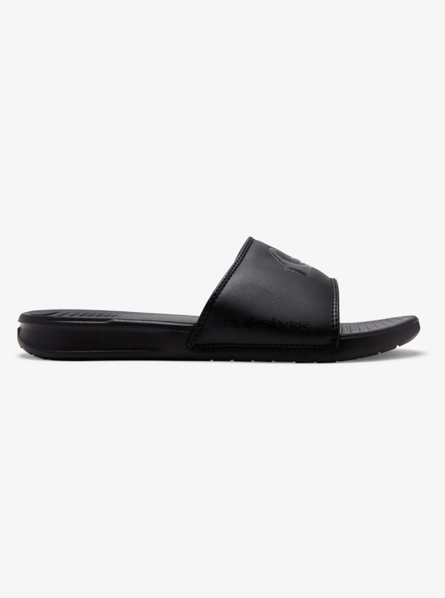 Hombre Quiksilver | Bright Coast - Chanclas Slider Para Hombre Solid Black