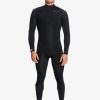 Hombre Quiksilver Trajes De Surf | 4/3Mm Everyday Sessions - Traje De Surf Con Cremallera En El Pecho Para Hombre Black