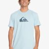 Hombre Quiksilver Camisetas & Polos | Comp Logo - Camiseta Para Hombre Clear Sky