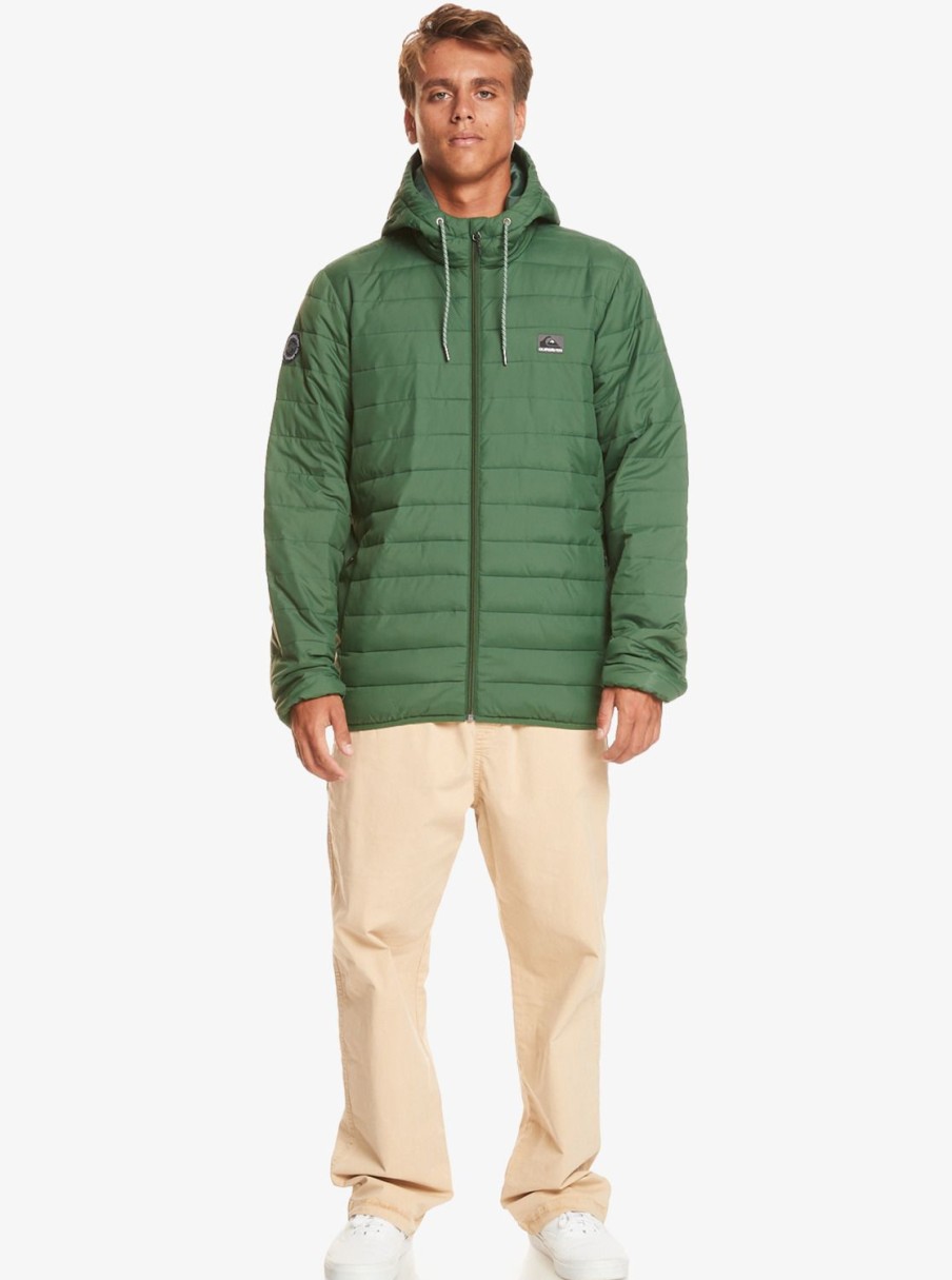 Hombre Quiksilver Chaquetas & Abrigos | Scaly - Chaqueta Acolchada Para Hombre Greener Pastures