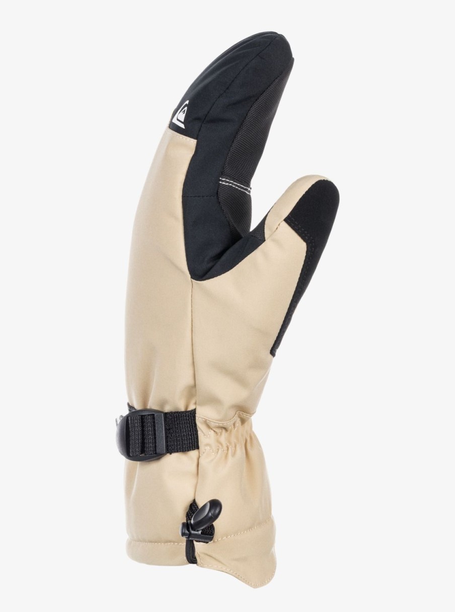 Hombre Quiksilver Accesorios | Mission - Manoplas Para Snowboard/Esqui Para Hombre Pale Khaki