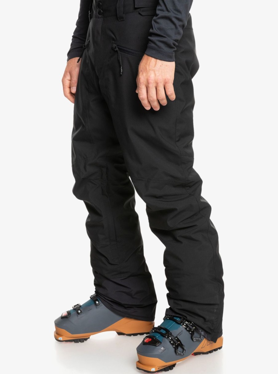 Hombre Quiksilver Pantalones De Snow | Boundry - Pantalon Para Nieve Para Hombre True Black