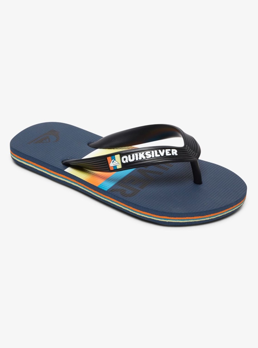 Nino Quiksilver Chanclas | Molokai Slab - Chanclas Para Chicos Black/Blue/Blue