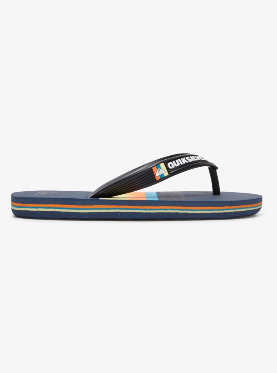 Nino Quiksilver Chanclas | Molokai Slab - Chanclas Para Chicos Black/Blue/Blue