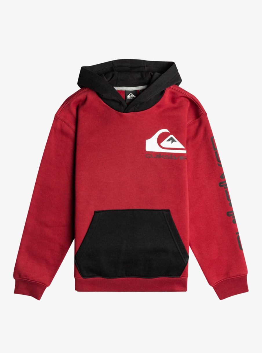 Nino Quiksilver Sudaderas | Omni Logo - Sudadera Con Capucha Para Chicos 10-16 Tibetan Red